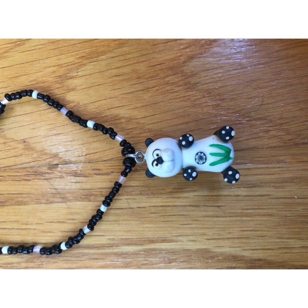Clay Panda necklace